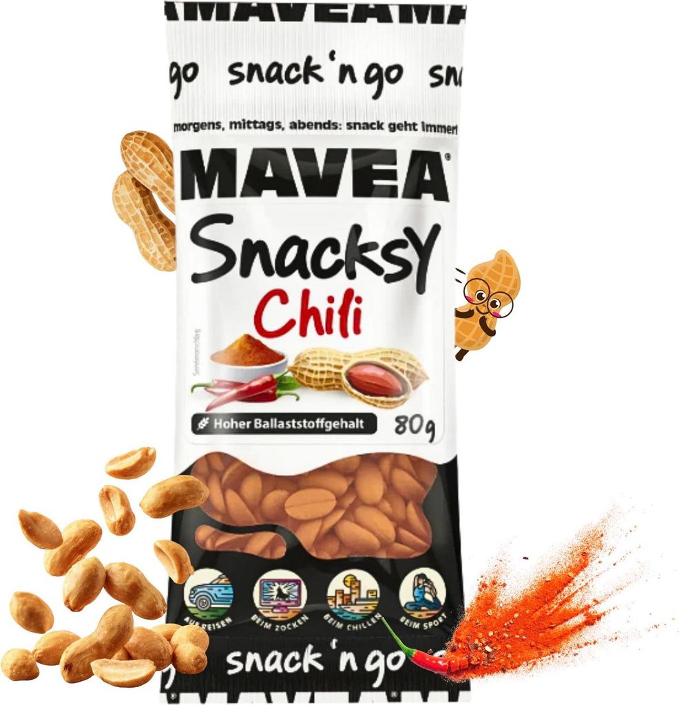 MAVEA Erdnüsse mit Chili im Teigmantel 80g Produktbild 