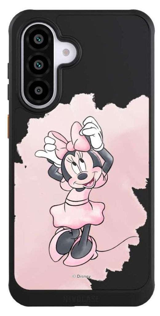 NIVOCASE Hülle für Samsung Galaxy A56 5G Handyhülle NIVOcore Case Schwarz Disney Motiv ohne Hintergrund