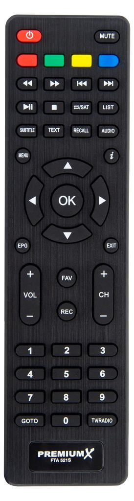 PremiumX Fernbedienung für PremiumX HD 521 und 521S FTA Produktbild 