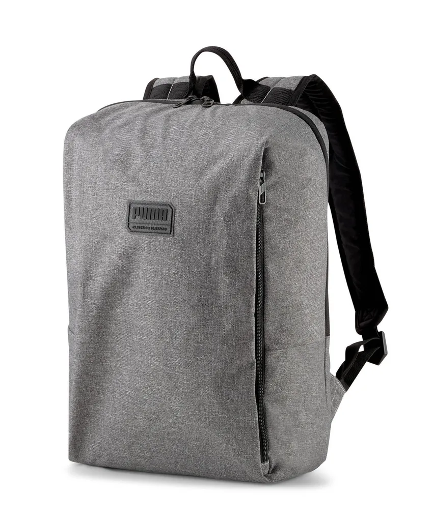PUMA Sac à Dos Ordinateur City Backpack 22L Gris Chiné Ergonomique Pro