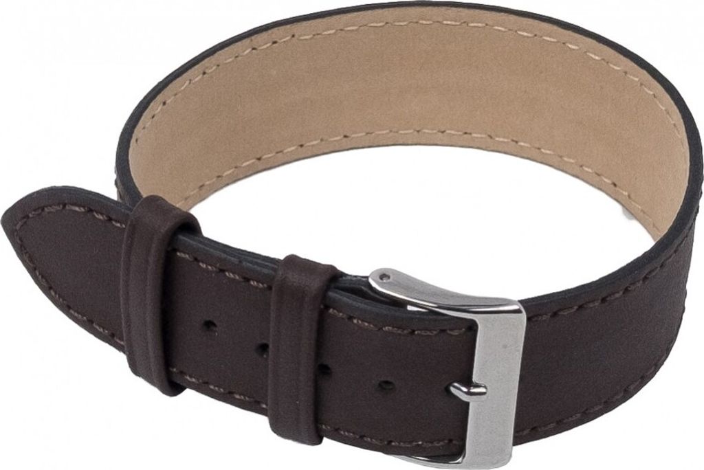 Minott Ersatzband Uhrenarmband Leder Band Durchzugsband 20mm Dunkelbraun 201082028