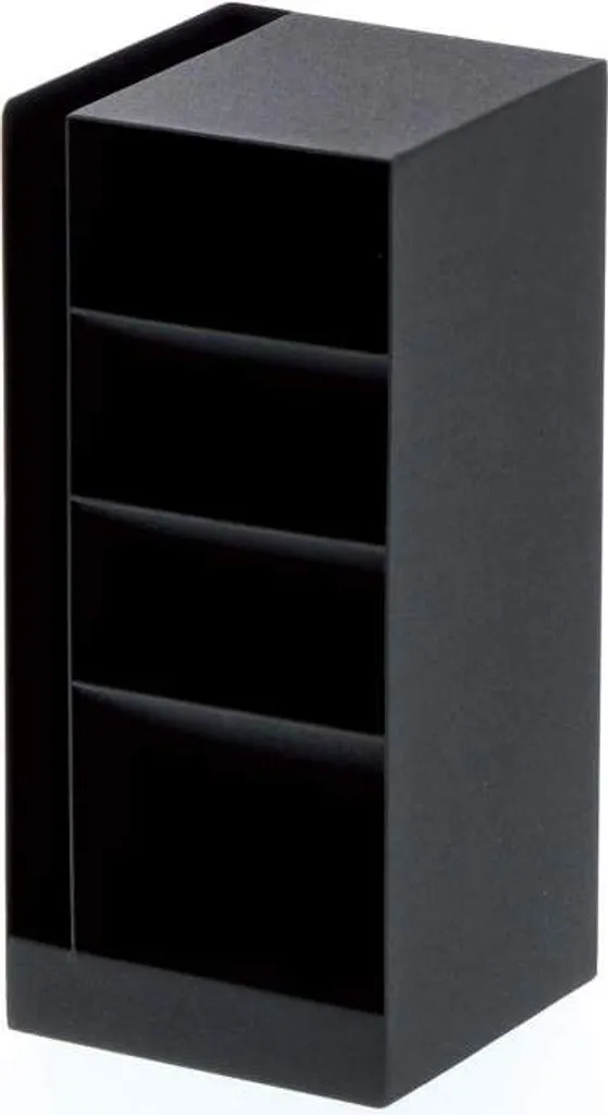 Rangement Bureau pour Stylos et Papiers : Idéal pour Télétravail Noir