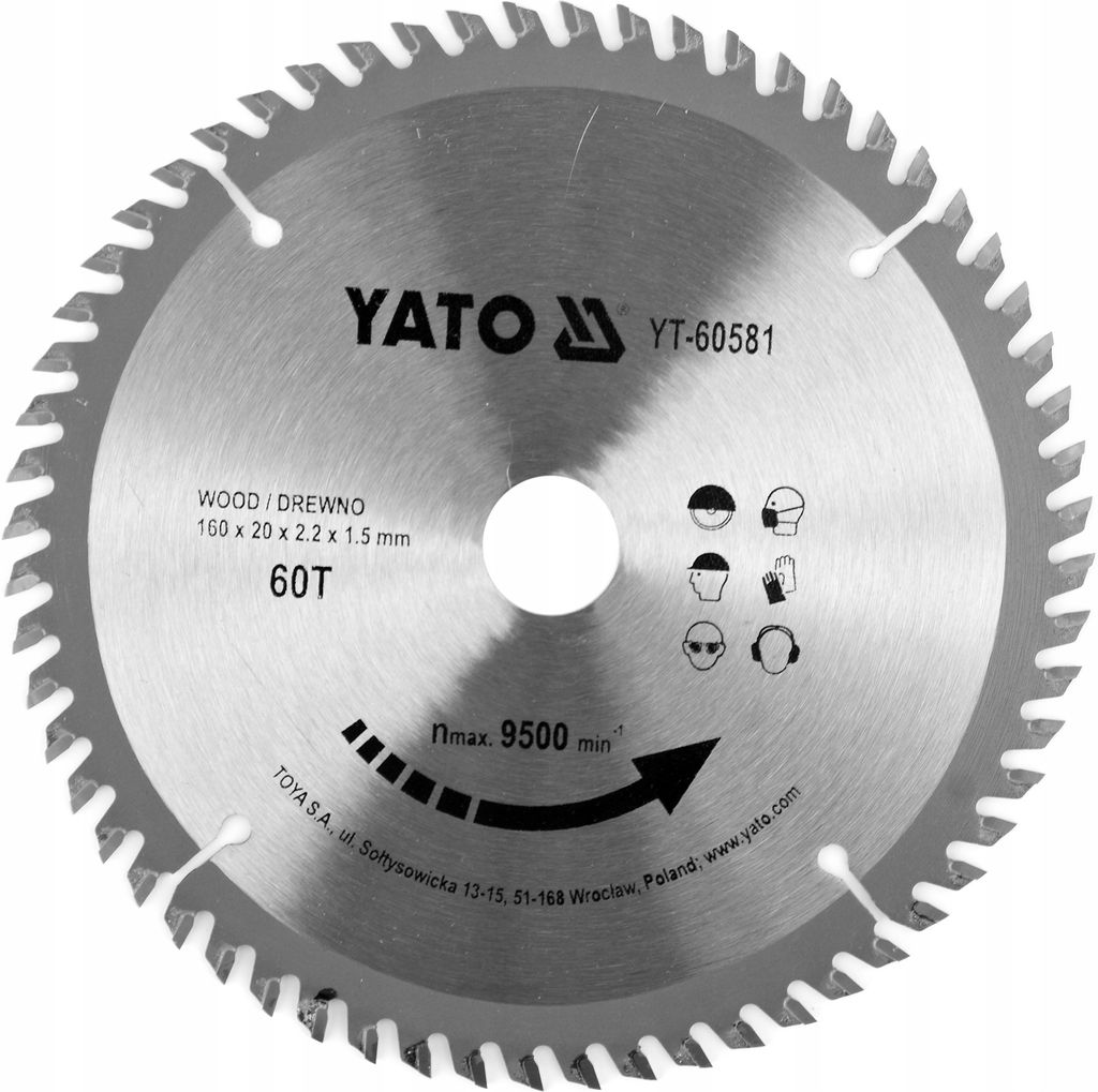 YATO Trennscheibe Winkelschleifer YT-60581 2mm 160mm 30mm Produktbild 