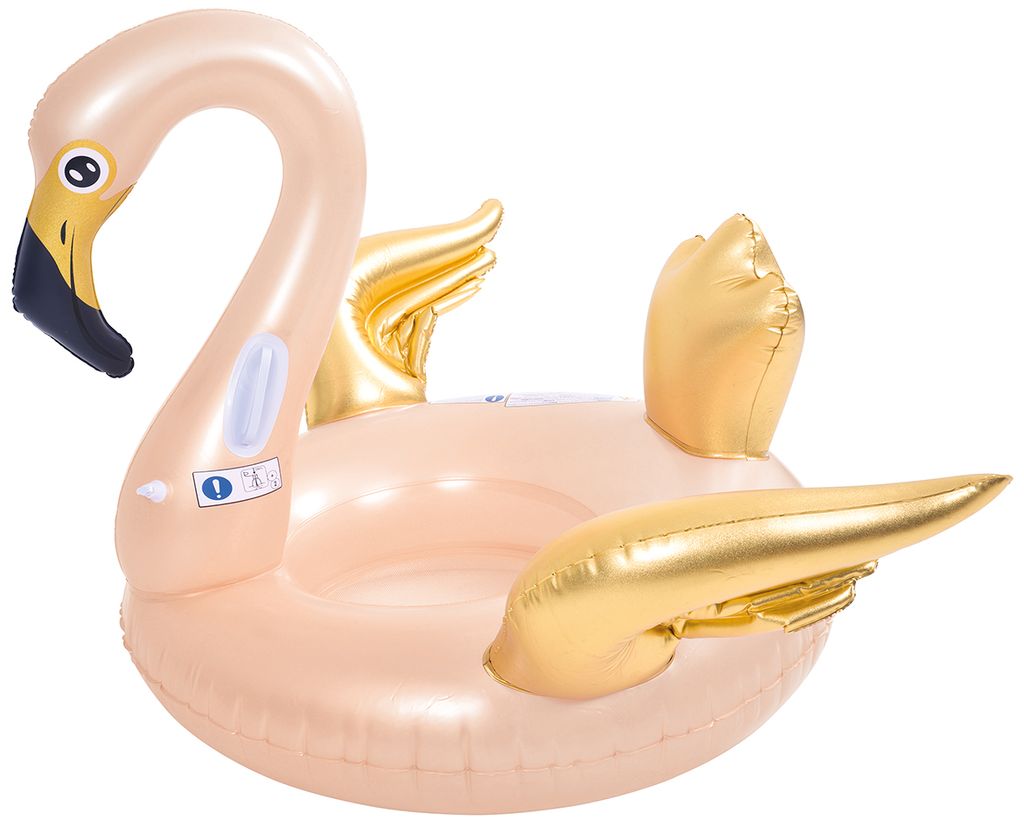 Badeinsel Flamingo Floater 152x108x93 cm Luftmatratze Badespaß Reittier Pool 