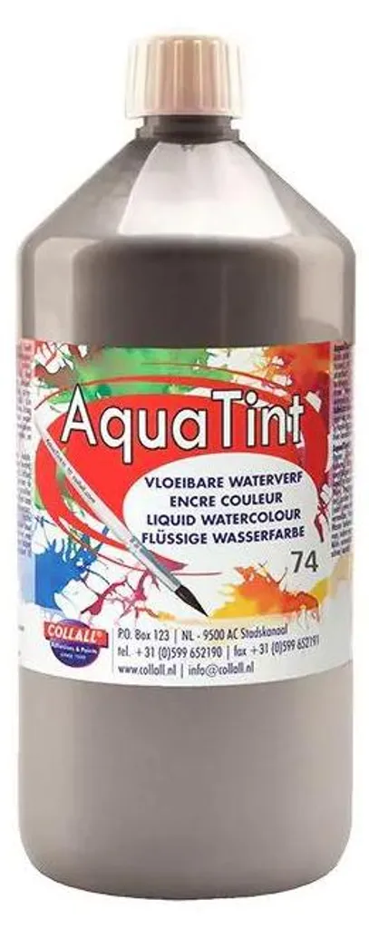 Peinture Argent Lavable Aquatint Collall 1000ml : Fini Éclatant sans Taches