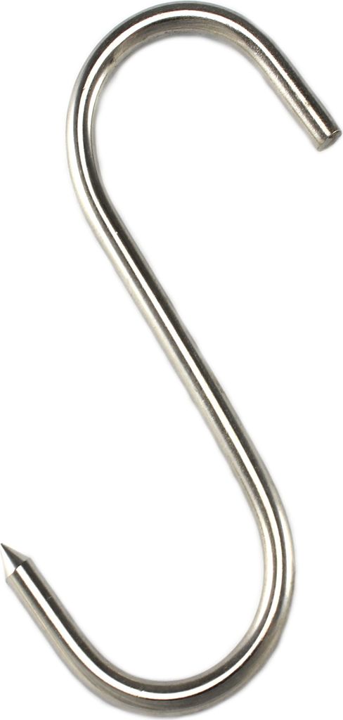 10 S-Haken 120 x 5mm Edelstahl Haken Speckhaken Fleischerhaken Metalhaken Niro