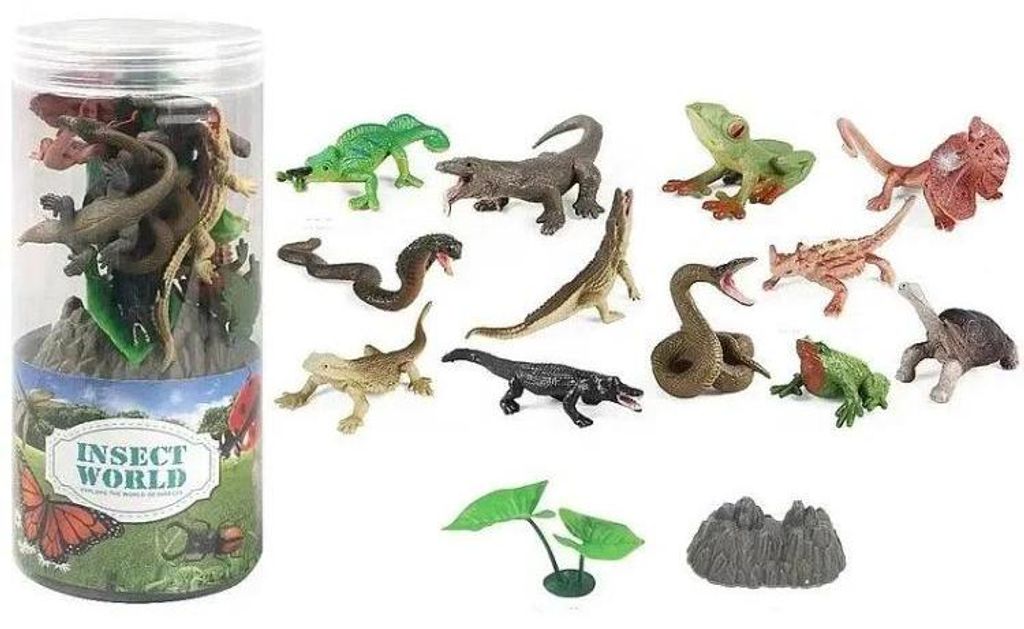 Set mit 14 Reptilien in einer Tube – ADAR
