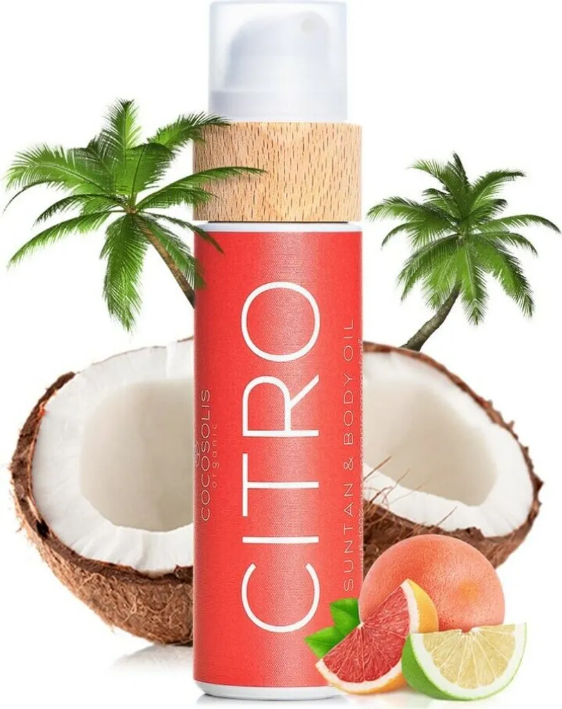 Huile de bronzage Cocosolis Suntan & Body à l'acide citrique 110 ml