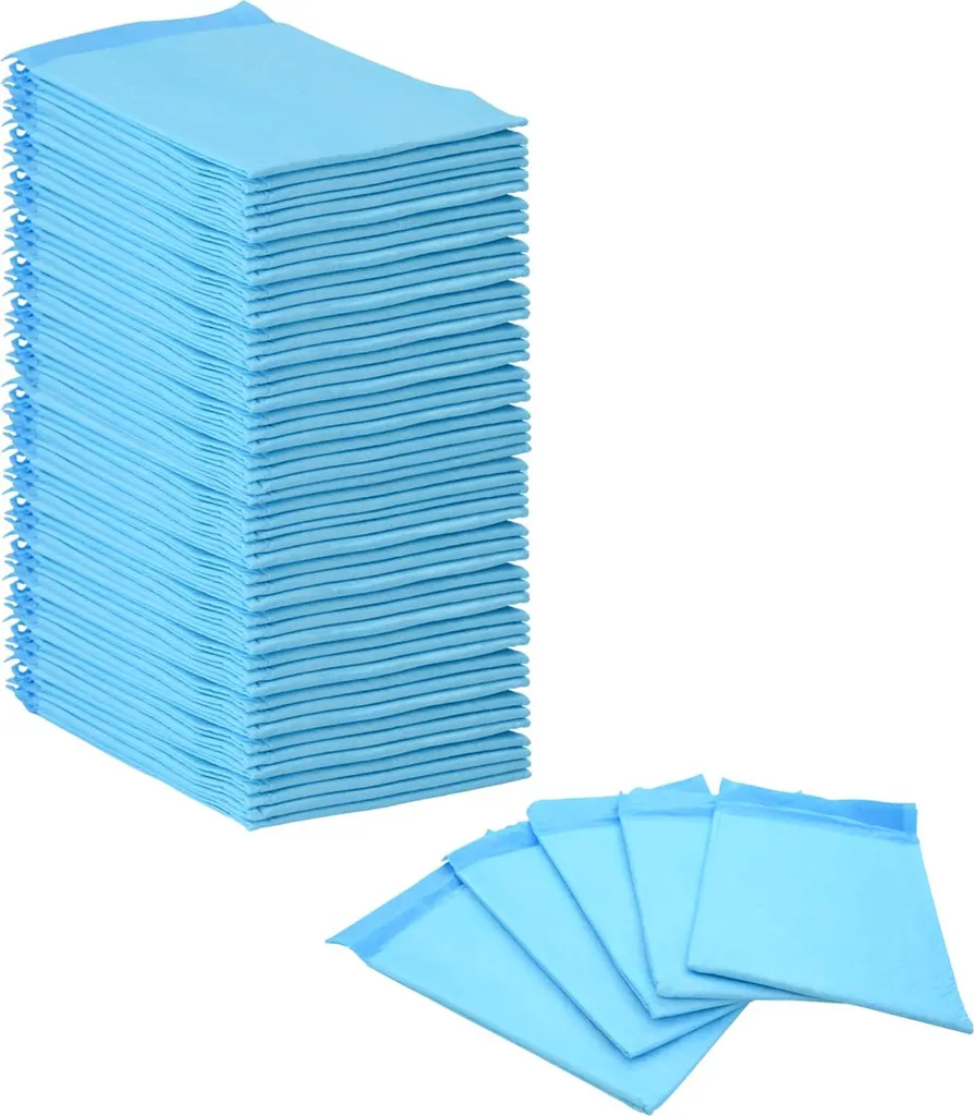 Tapis éducatif absorbant 60x60 cm non-tissé - Protection sols 50 unités