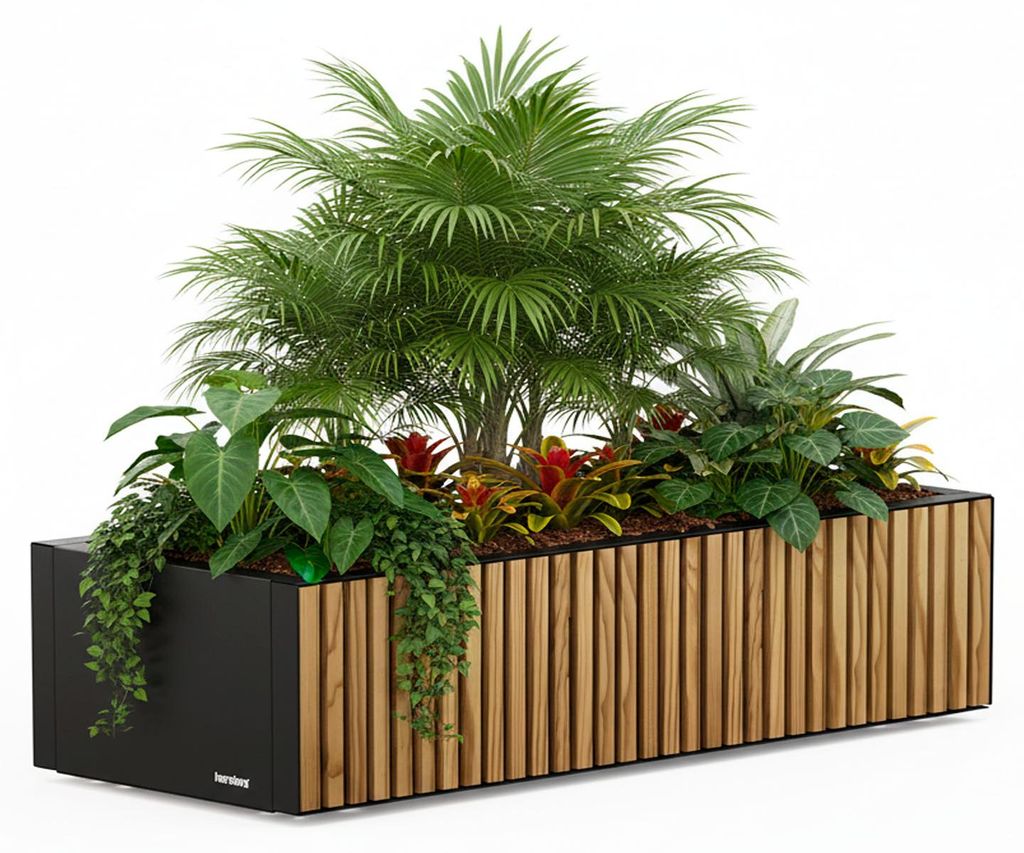 Herstera Garden Deco Planter Xic M rechteckiger Pflanzkübel Outdoor