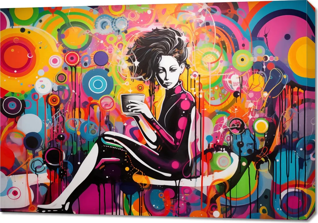 Sublimez vos murs vides avec le Tableau Graffiti 100x70 cm Grand Format