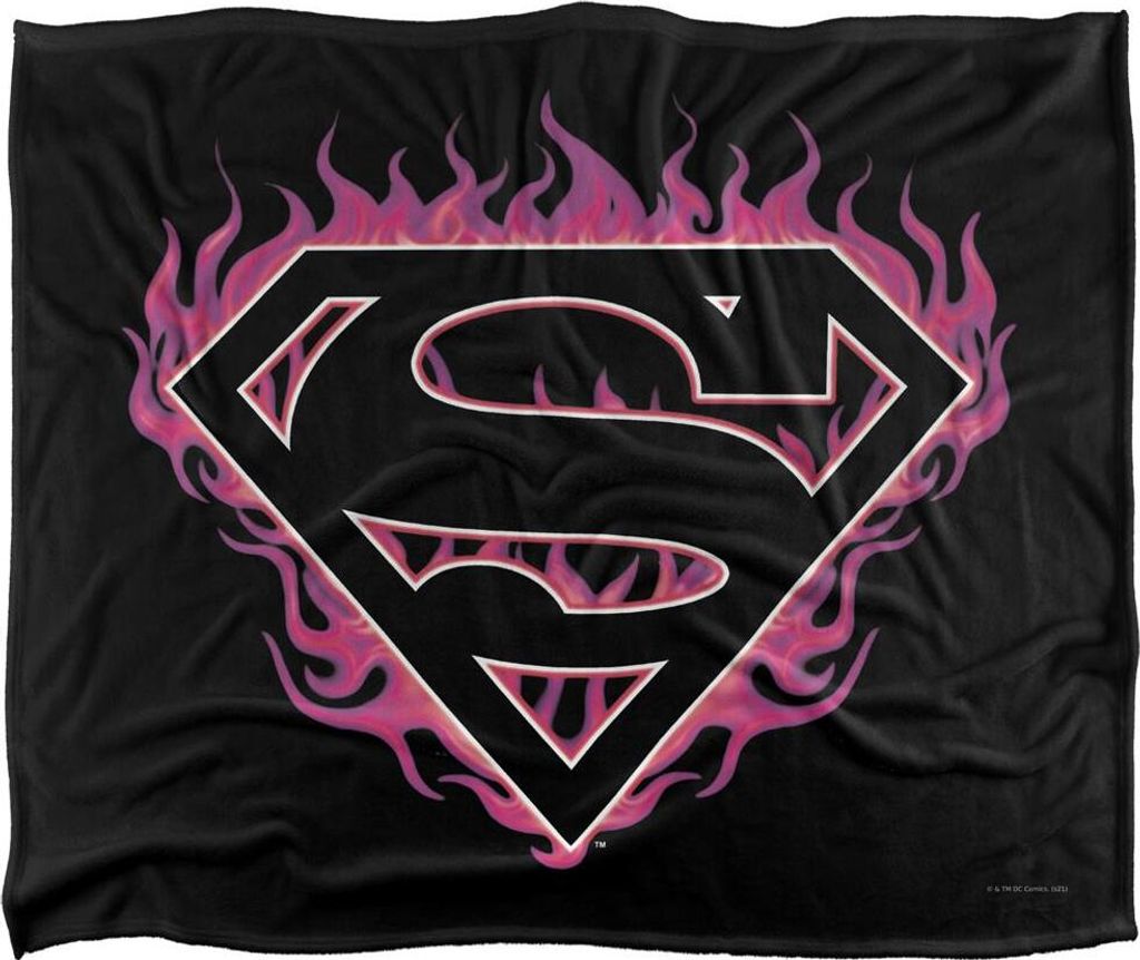 Superman - Decke, Flamme Logo TV18676 (Einheitsgröße) (Bunt)