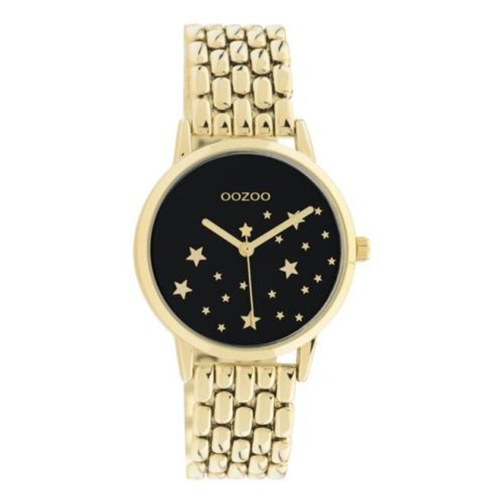 Oozoo Armbanduhr gold Edelstahl Timepieces Damen Analog-Quarzuhr UOC11029