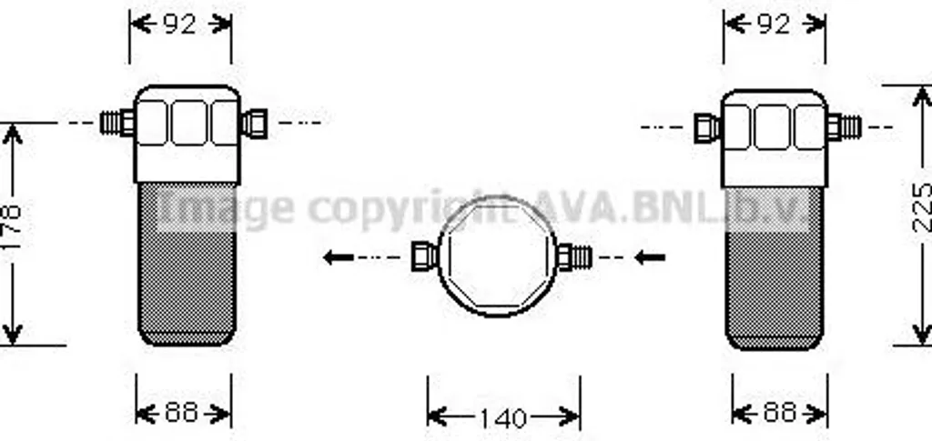 Bouteille déshydratante clim OE 4B0820192 compatible Passat 3B et A4