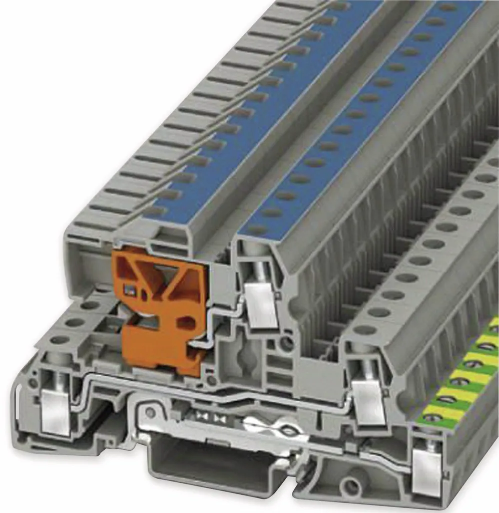 Borne pour conducteur de protection Phoenix Contact UTI 6-PE/L/NT Gris