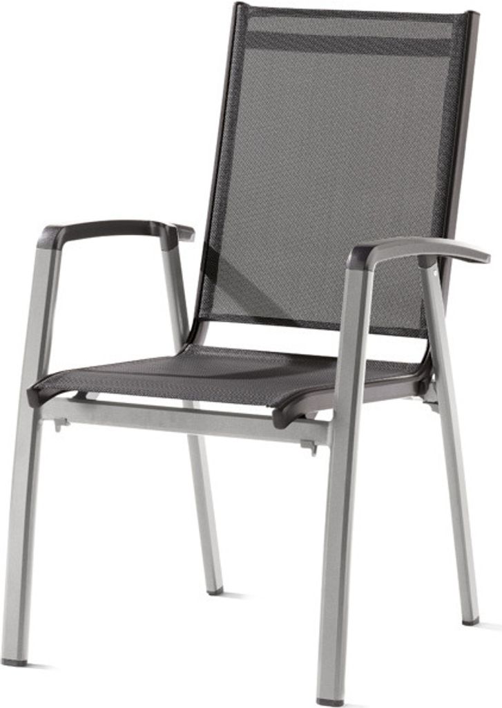 2er Set Sieger Salerno Stapelsessel Aluminium