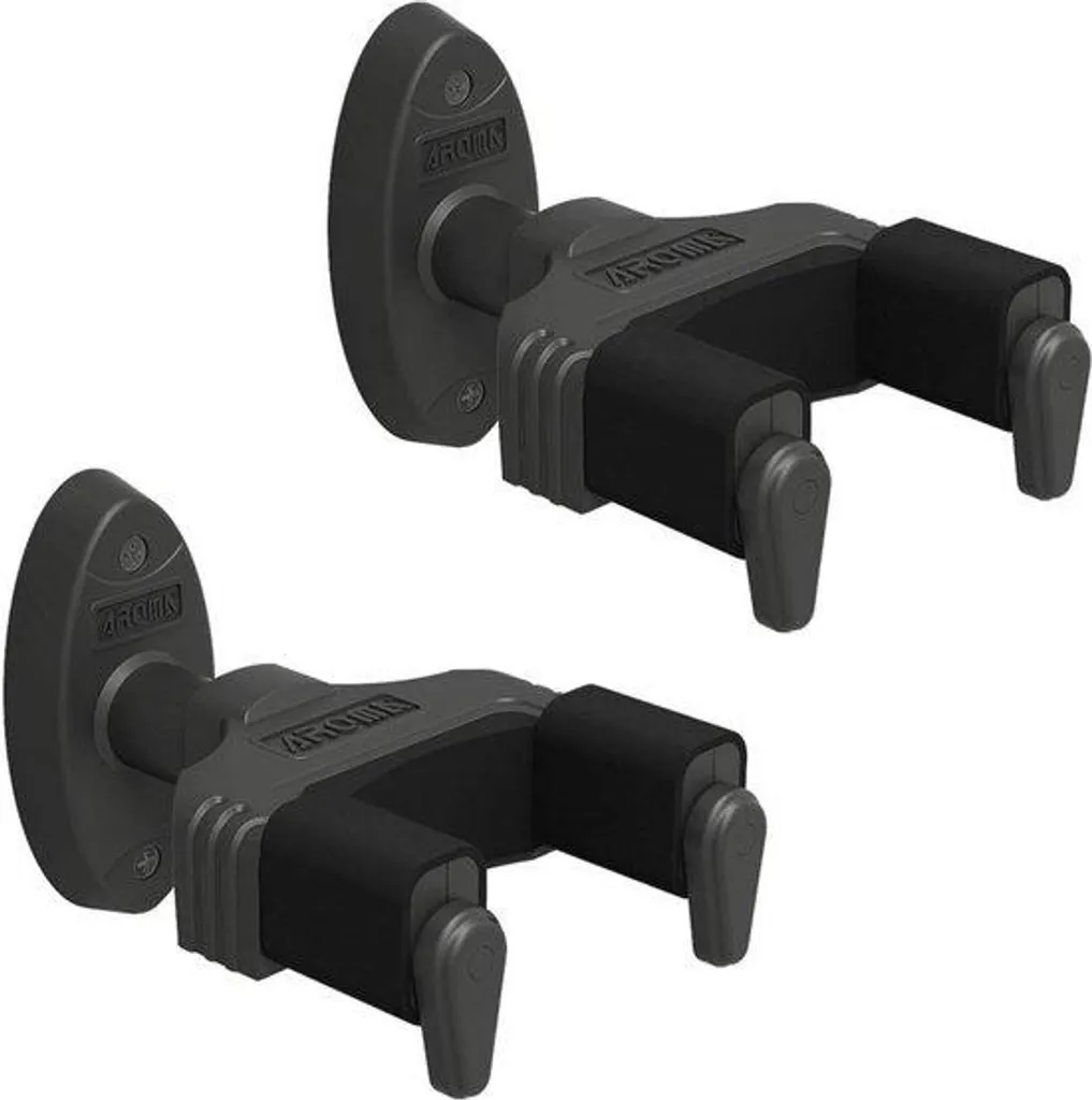 Support Guitare Auto Lock - Lot de 2 Stands Muraux Robustes Universels