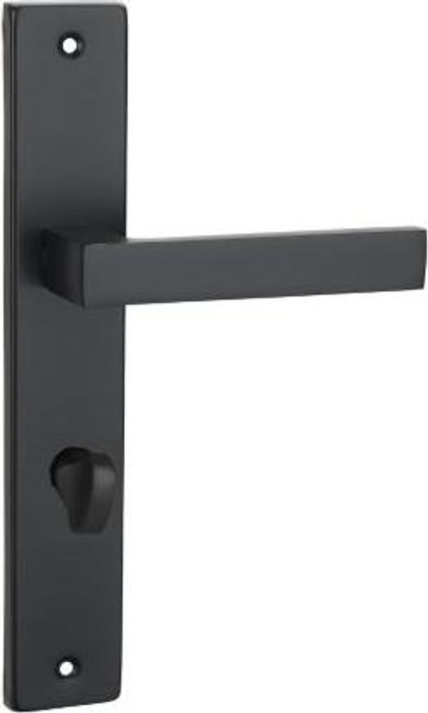 Domino Qubik Maniglia per WC nera con serratura 72 mm Immagine del prodotto 