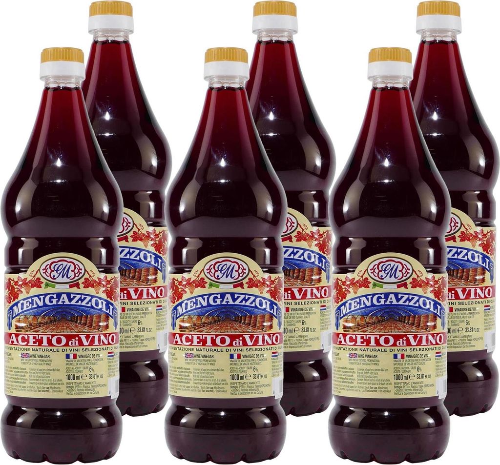 Mengazzoli Rotwein-Essig (12 x 1,0L)