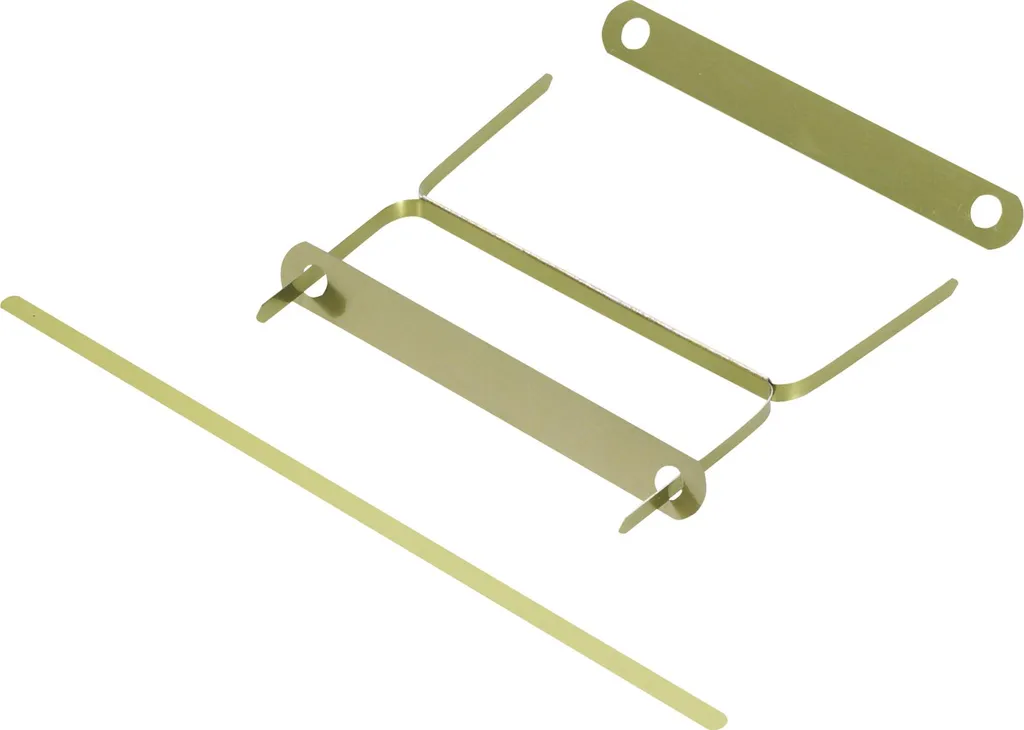 Languette de reliure double en métal laitonné 160mm pour dossiers ELBA