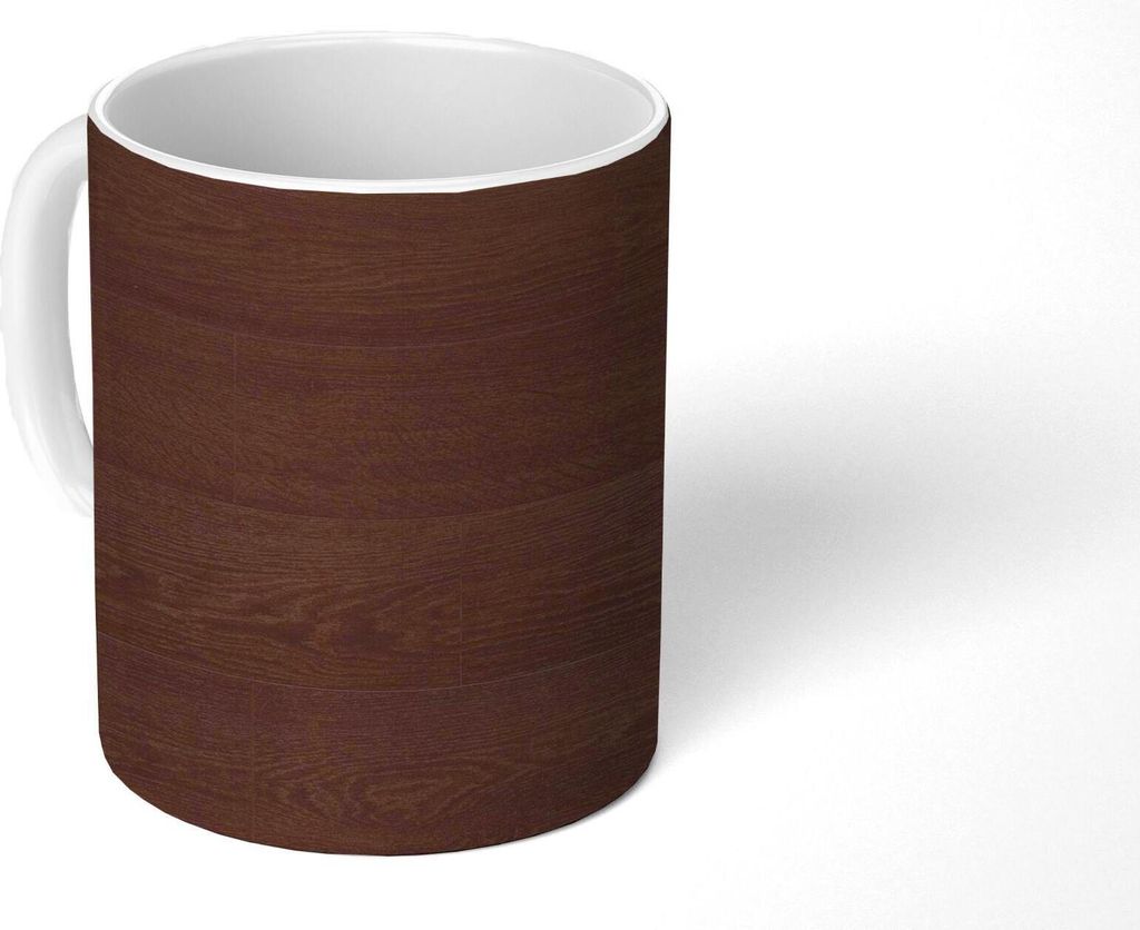MuchoWow Tasse Kaffeetasse Kaffeebecher 350 ml Muster - Hartholz - Regal Teetasse - Fototasse - Becher - Keramikbecher - Teebecher - Kaffeetasse ...