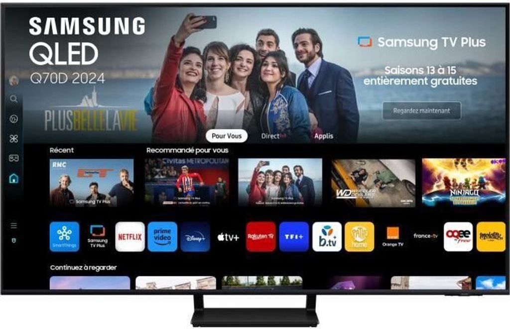 Samsung Q70D TQ65Q70DAT, 165,1 cm (65"), 3840 x 2160 Pixel, QLED, Smart-TV, WLAN, Schwarz