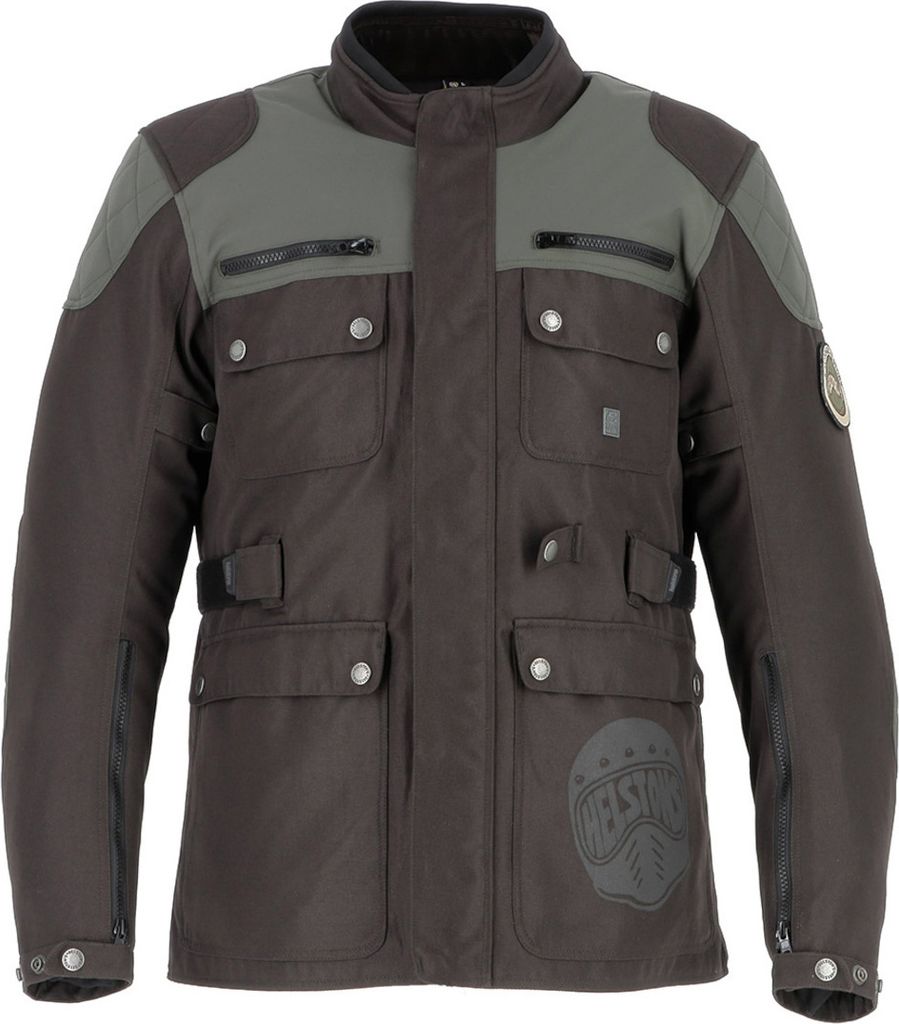 Helstons Desert wasserdichte Motorrad Textiljacke, braun/beige, L