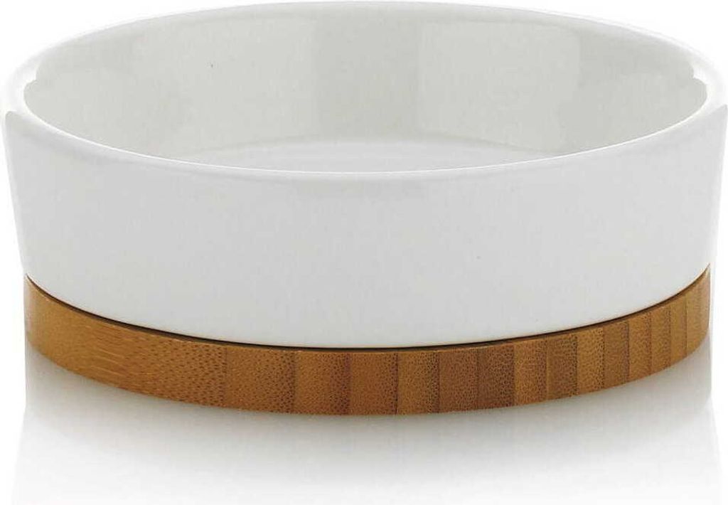 kela 20969 Porte-savon Natura Bambou, blanc Image du produit 