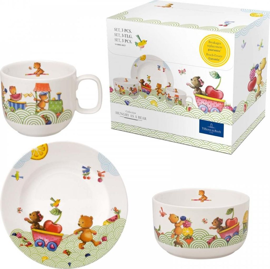 Villeroy & Boch Kindergeschirr 3-tlg. Hladový jako medvěd : Obrázek produktu 
