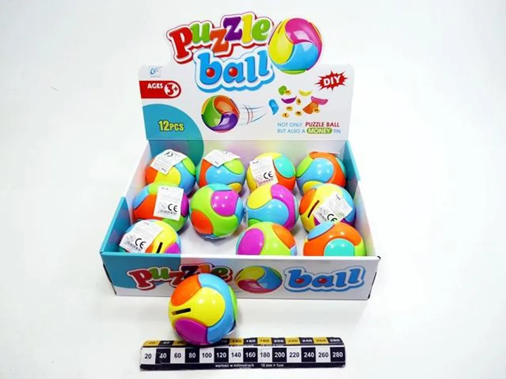 Tirelire Boule Magique LB9501 - Lot de 12 Pièces pour Enfant et Adulte