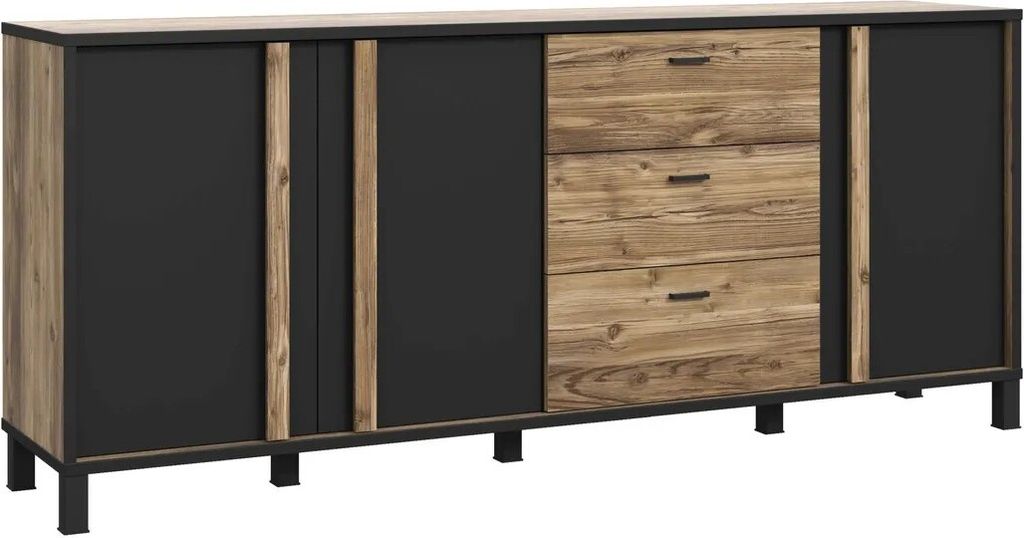 Nábytek24 Komoda Hayato HYTK241L Příborník 3 dvířka 3 Obrázek produktu 