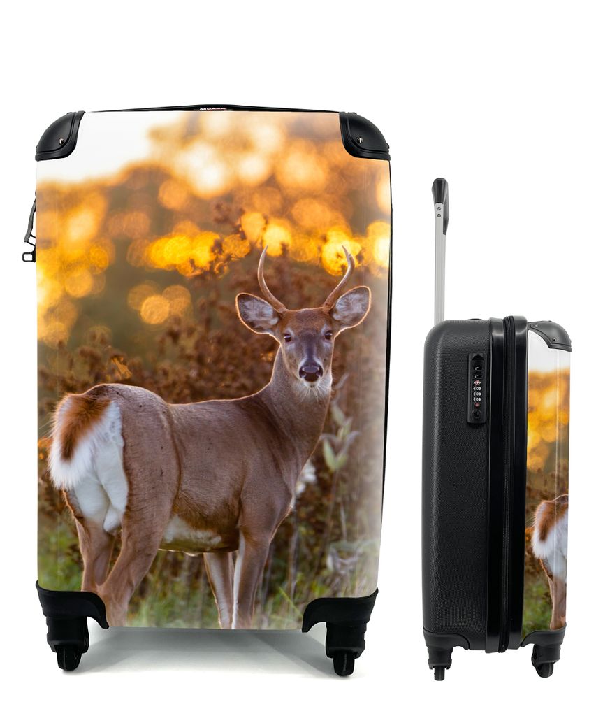 MuchoWow® Koffer Handgepäck Trolley Rollkoffer Kleine Produktbild 