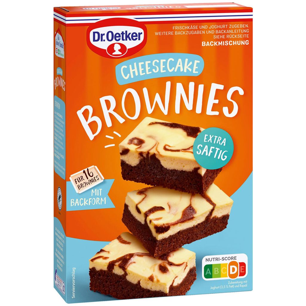 Dr Oetker mieszanka do pieczenia Sernik Brownies extra Zdjęcie produktu 