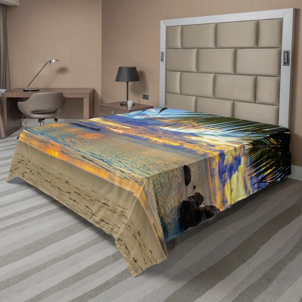 Drap de lit infroissable et grand format pour literie décorative été