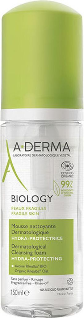 A-DERMA BIOLOGY Reinigungsschaum, 150 ml Schaum Produktbild 