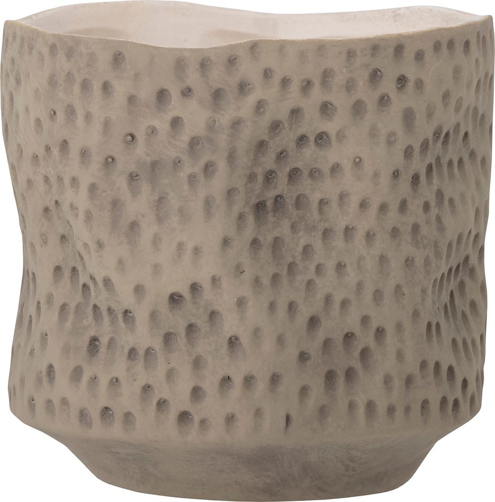 Sayah Blumentopf, Braun, Steingut