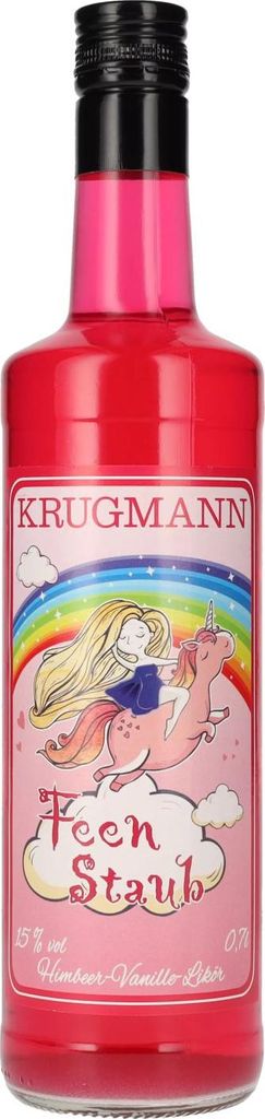 Krugmann FEEN STAUB Himbeer-Vanille-Likör 15% Vol. 0,7l Image du produit 