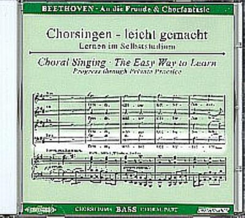 An die Freude & Chorfantasie, Chorstimme Bass, Audio-CD