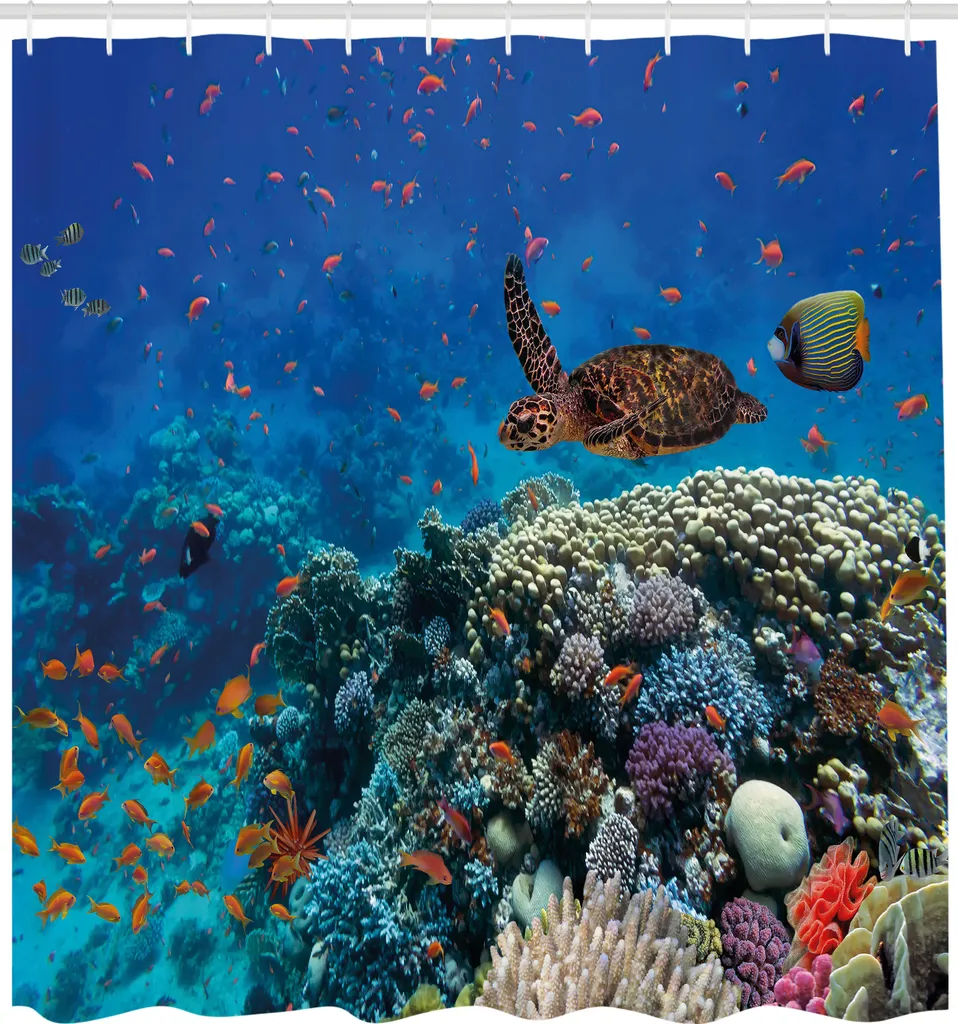 Offerta Tenda Doccia ABAKUHAUS 175x220 cm | Tessuto Alta Qualità