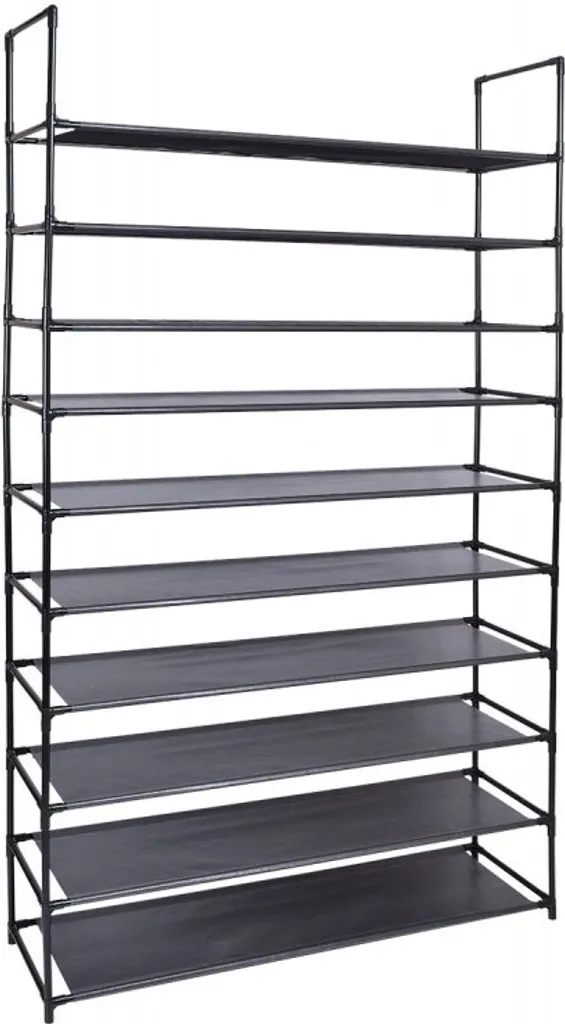 Solution anti-désordre Melisa - Rangement 50 paires chaussures noir