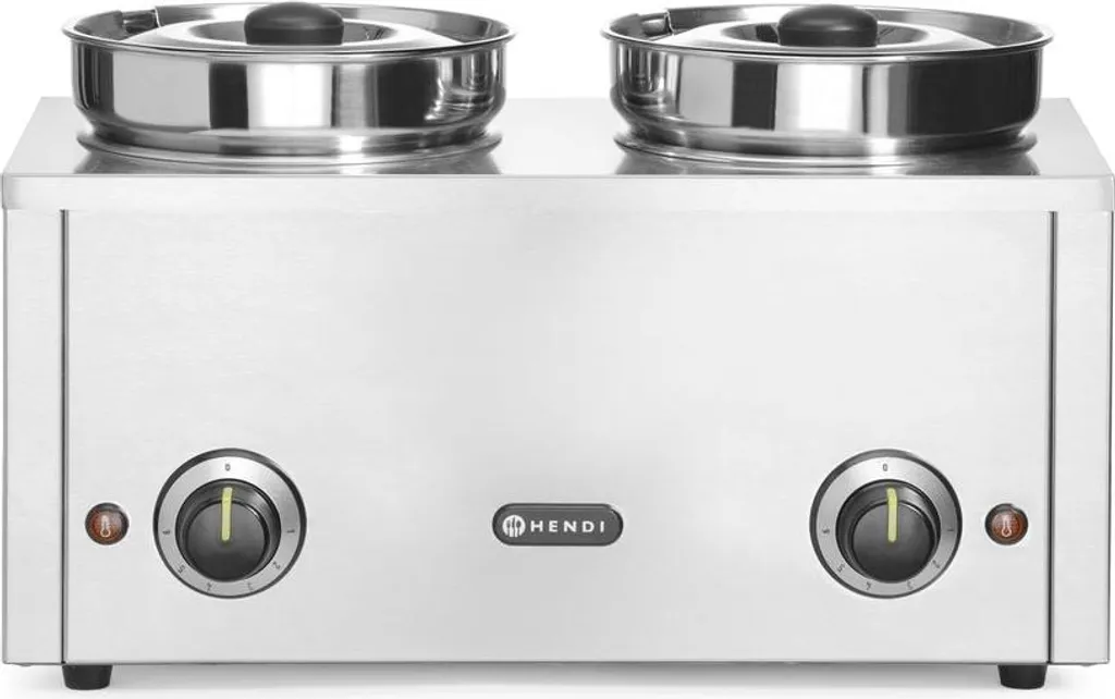 HENDI Thermosystem Double 8L 400W 506x312x298mm - Chafing Dish Électrique