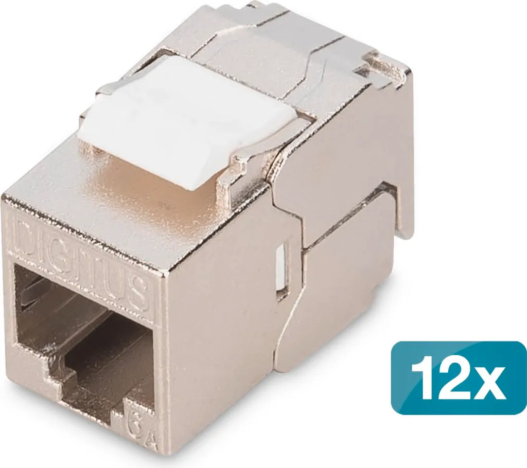 Connecteur Keystone Cat6A Blindé sans Outil Digitus DN-93615-S-12