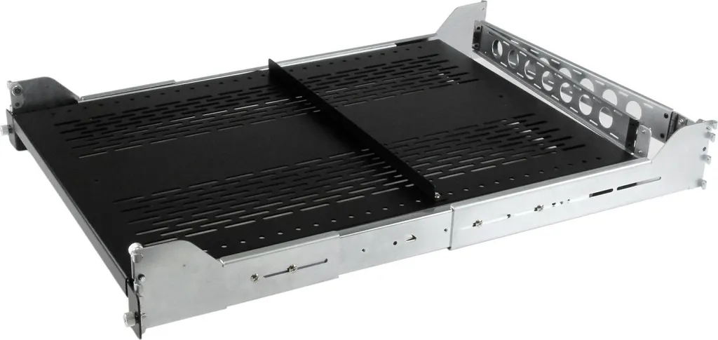 Tablette Rack 2U Réglable pour Serveur : Rangement et Flux d'Air Pro