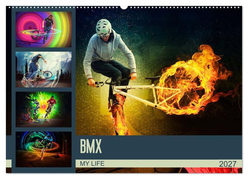 BMX My Life (Wandkalender 2027 DIN A2 quer), CALVENDO Monatskalender
