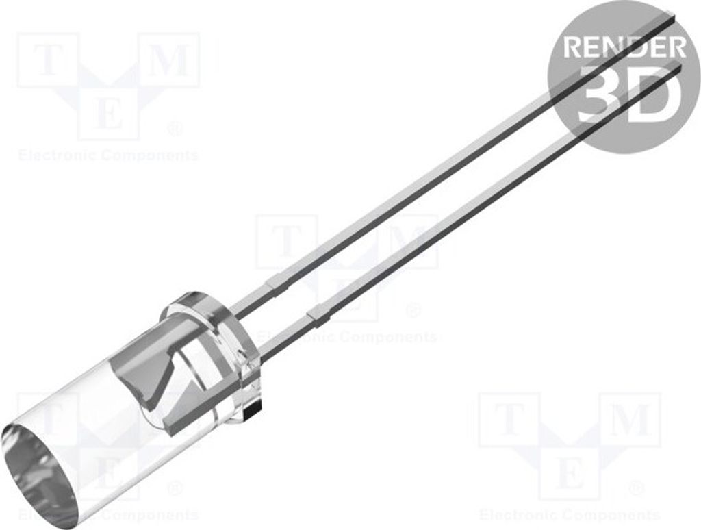 1x LED 5mm 100° 20mA 3,8÷5V Ausführung: blinkend,dreifarbig OST1MA5TA1A Special