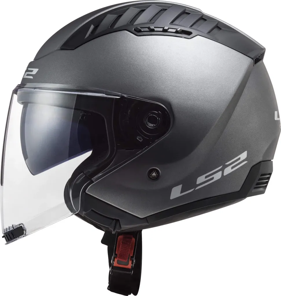Casque Jet LS2 OF600 COPTER II Matt Titanium Taille S pour Motards