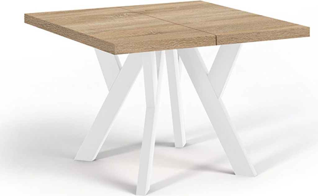 Table à rallonge carrée pour la salle à manger, NERO, style Image du produit 