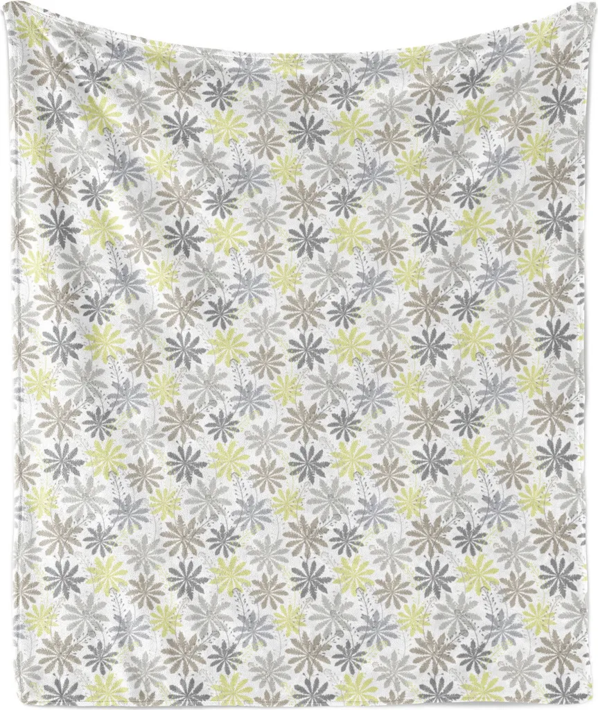 Coperta Peluche ABAKUHAUS 125x175 | Plaid Design Grigio per Interni