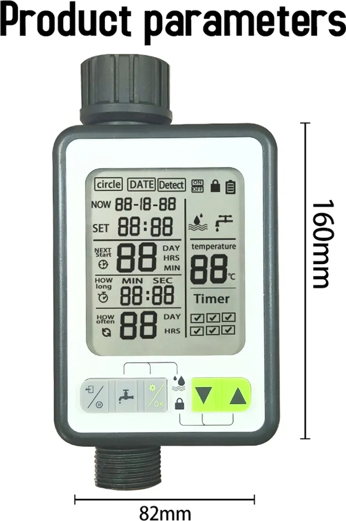 Contrôleur d'arrosage automatique de jardin avec écran LCD et 3 modes