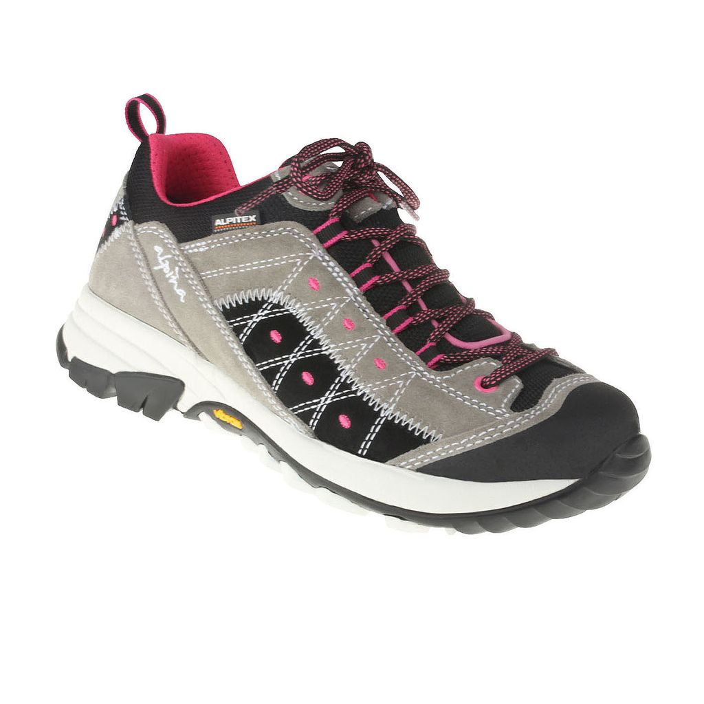 ALPINA Damen Schnürer Kim, aus echtem Leder in Weite H, wetterfeste Trekkingschuhe mit atmungsaktiver und wasserabweisender Alpitex Membran und lo...